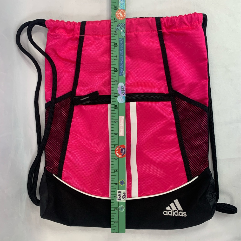 Adidas‎ Alliance II Sackpack Sling Backpack School College Sport Alliance Pink - Picture 4 of 12